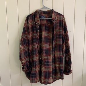 Men’s plaid button up flannel